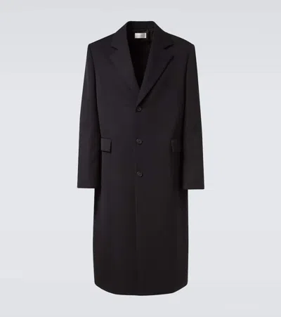 The Row Compa Virgin Wool Gabardine Coat In Black