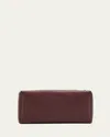 The Row Compact Clutch Bag In Nappa Leather In Brown