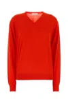 The Row Lightweight Wool Sweater Haius In Firetruck