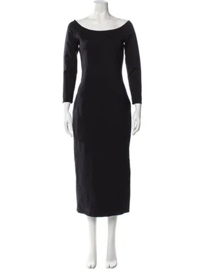 Pre-owned The Row Coralinda Dress Long Dress In Blue