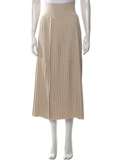 Pre-owned The Row Coraline Skirt Midi Length Skirt In Neutral