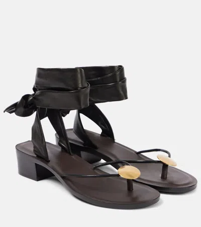 The Row Clim-toed High-heeled Sandals In Brown