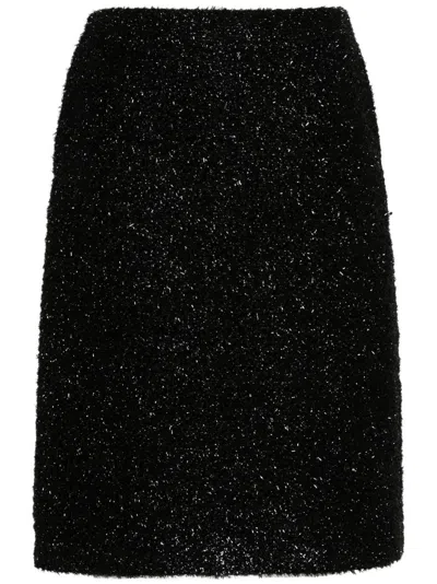 The Row Corinna Midi Skirt In Black
