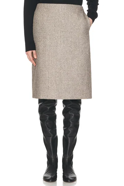 The Row Corinna Skirt In Onyx