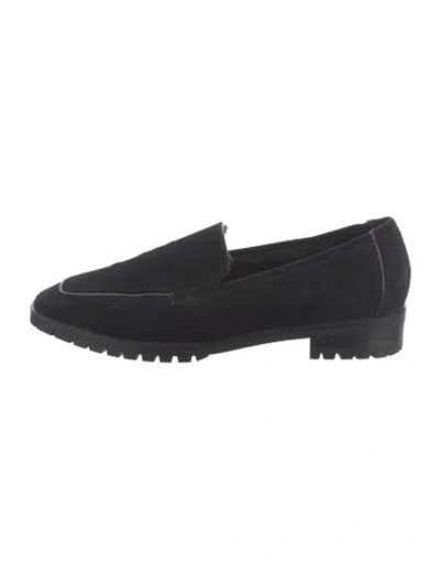 Pre-owned The Row Cory Suede Loafers In Black