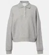 The Row Corzas Cashmere And Cotton Polo Sweater In Gray