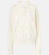 The Row Corzas Cotton And Cashmere Polo Sweater In White