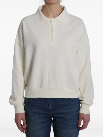 The Row Corzas Cotton Polo Shirt In White