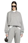 The Row Corzas Cashmere And Cotton Polo Sweater In Gray