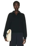 The Row Corzas Top In Dark Navy