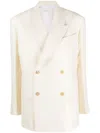 The Row Cosima Wool-silk Blend Jacket In Neutrals