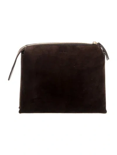 Pre-owned The Row Cosmetic Bag In Brown