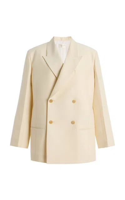 The Row Cosmo Wool-silk Jacket In Animal Print