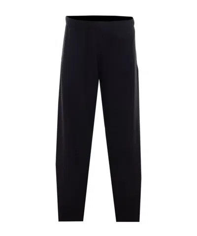 The Row Cotton And Cashmere Trousers In Black
