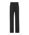The Row Zuzana Cotton Straight-leg Ankle Pants In Black