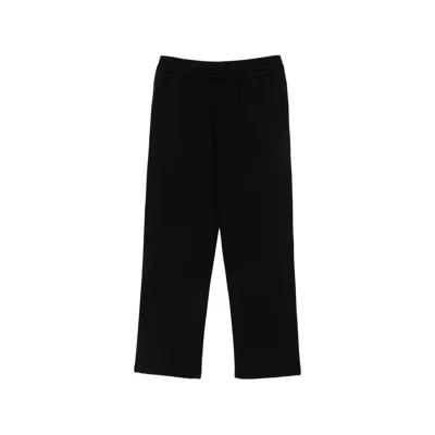 The Row Cotton Cashmere Trousers In Black