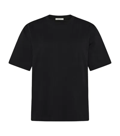 The Row Cotton Chiara T-shirt In Black