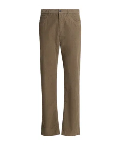 The Row Cotton Corduroy Pants In Green