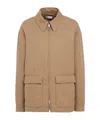 The Row Cotton Jacket In Brown
