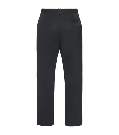 The Row Cotton Lerio Trousers In Blue