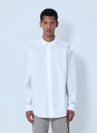 The Row Cotton Poplin Long-sleeve Shirt In White