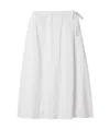 The Row Cotton Poplin Mid-length Dress In White