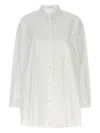 The Row Victoria Oversized Cotton Poplin Shirt In White