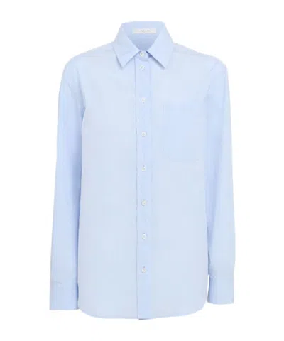The Row Cotton Shirt In Blue