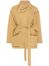 The Row Pierrick Cotton Jacket In Beige