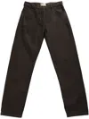 The Row Cotton Straight Jeans In Brown