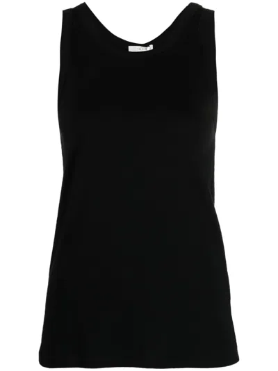 The Row Frankie Organic Cotton-jersey Tank In Black