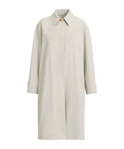 The Row Cotton Trench Coat In Neutral