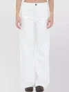 The Row Cotton Wide-leg Jeans Featuring Pockets In White