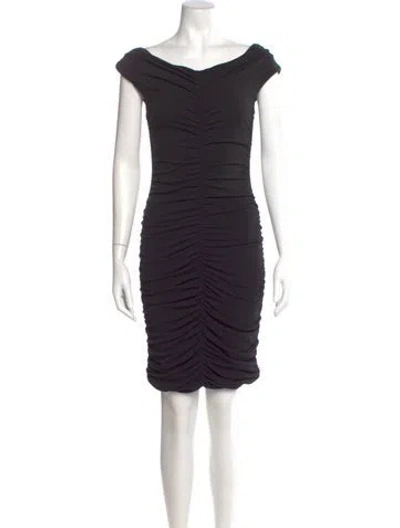 Pre-owned The Row Cowl Neck Mini Dress In Black