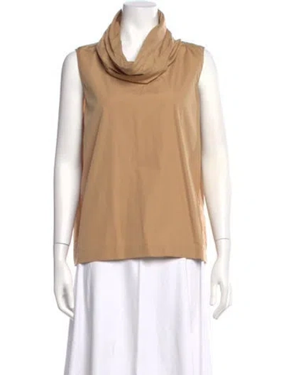 Pre-owned The Row Cowl Neck Sleeveless Top In Neutral