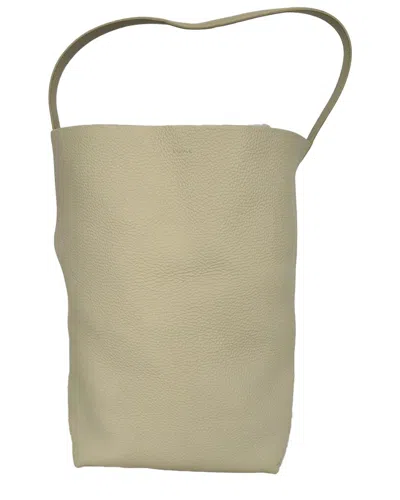 Pre-owned The Row Cream Calfskin Leather Large N/s Park Tote Bag (authentic Pre-loved)
