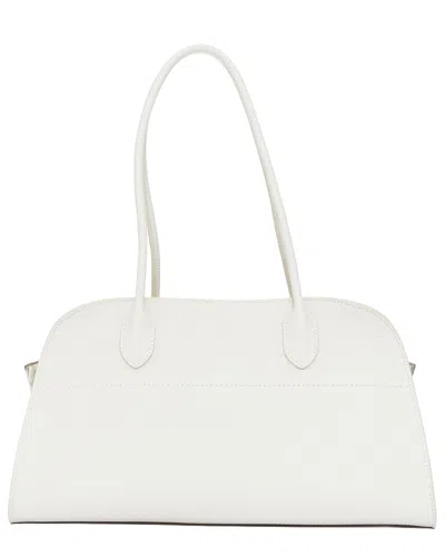 Pre-owned The Row Cream Leather  2024 Margaux Shoulder 12 Tote (authentic Pre-  Loved)