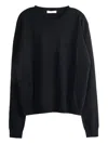 The Row Crew-neck Cashmere Sweater In Black