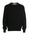 The Row Crew Neck Cashmere Sweater In Black