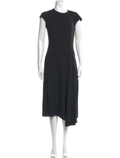 Pre-owned The Row Crew Neck Long Dress In Black