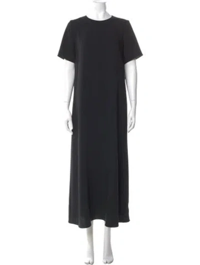 Pre-owned The Row Crew Neck Long Dress In Blue