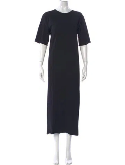 Pre-owned The Row Crew Neck Long Dress In Blue