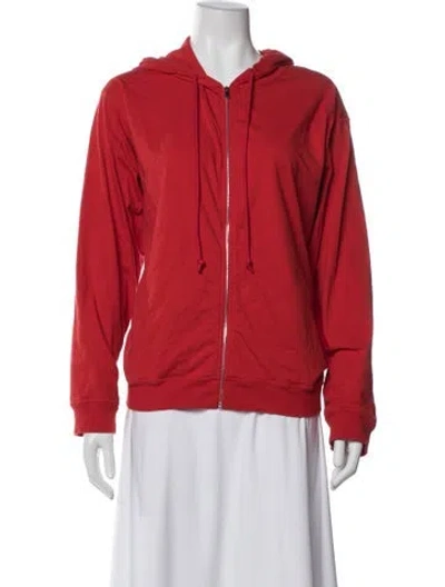 Pre-owned The Row Crew Neck Long Sleeve Hoodie In Red