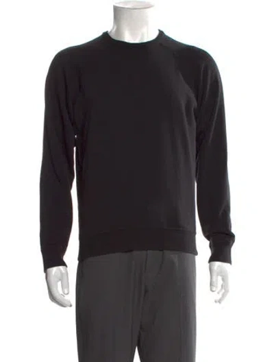 Pre-owned The Row Crew Neck Long Sleeve Pullover In Black