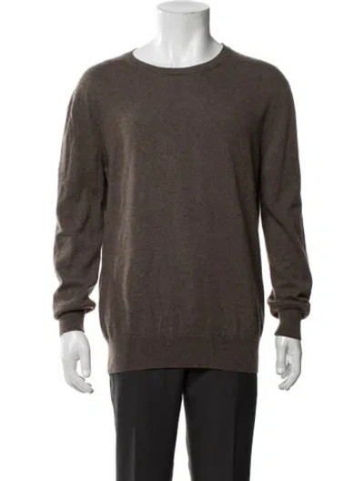 Pre-owned The Row Crew Neck Long Sleeve Pullover In Brown