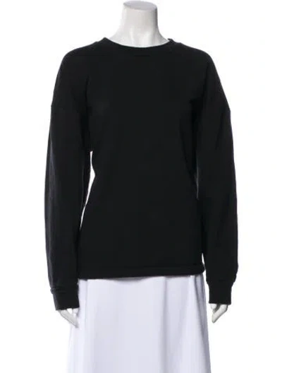 Pre-owned The Row Crew Neck Long Sleeve Sweatshirt In Black