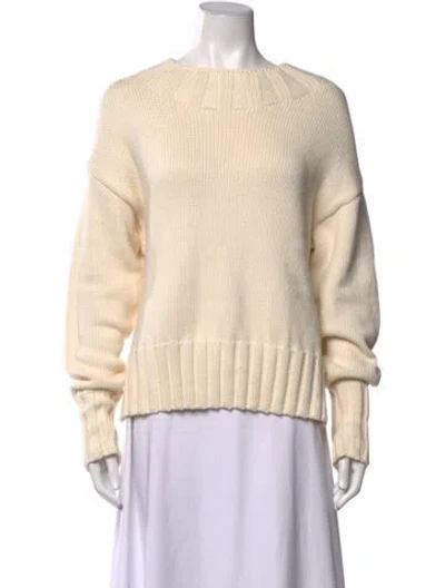 Pre-owned The Row Crew Neck Long Sleeve Sweatshirt In Neutrals