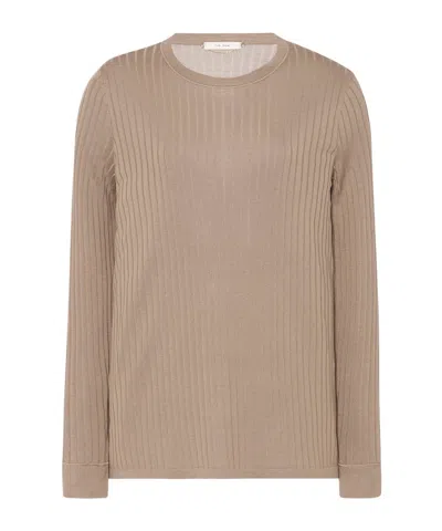 The Row Crew Neck Long Sleeve T-shirt