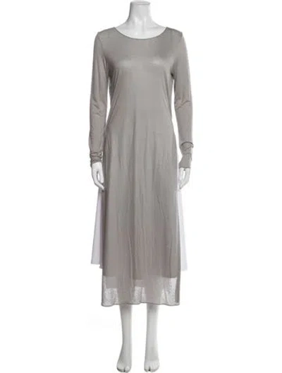 Pre-owned The Row Crew Neck Long Sleeve Top In Grey