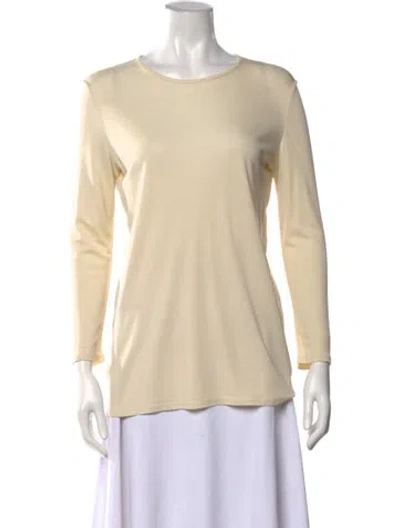 Pre-owned The Row Crew Neck Long Sleeve Top In Neutrals